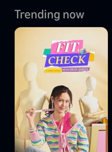 IloveKimPau's tweet photo. Fit Check is trending on Prime. Watch Goyo on Prime too kakaadd lang ng movie dun. https://t.co/yf6cp4F7I6