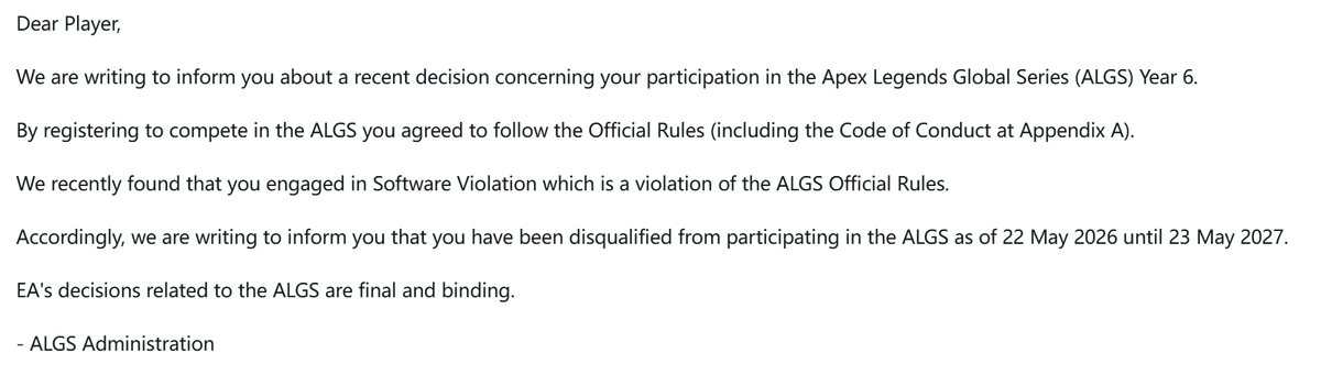 Mobius2005's tweet photo. @PlayApexEsports @PlayApex @Respawn @RSPN_Hideouts @EASPORTS 

NEED HELP!
My account was permanently banned for gameplay enhancement .

I’m an pro player with over 11,000 hours in Apex and more than $6,000 spent on my account over the years. Apex has been a huge part of my life. https://t.co/N79ru9y4Nf