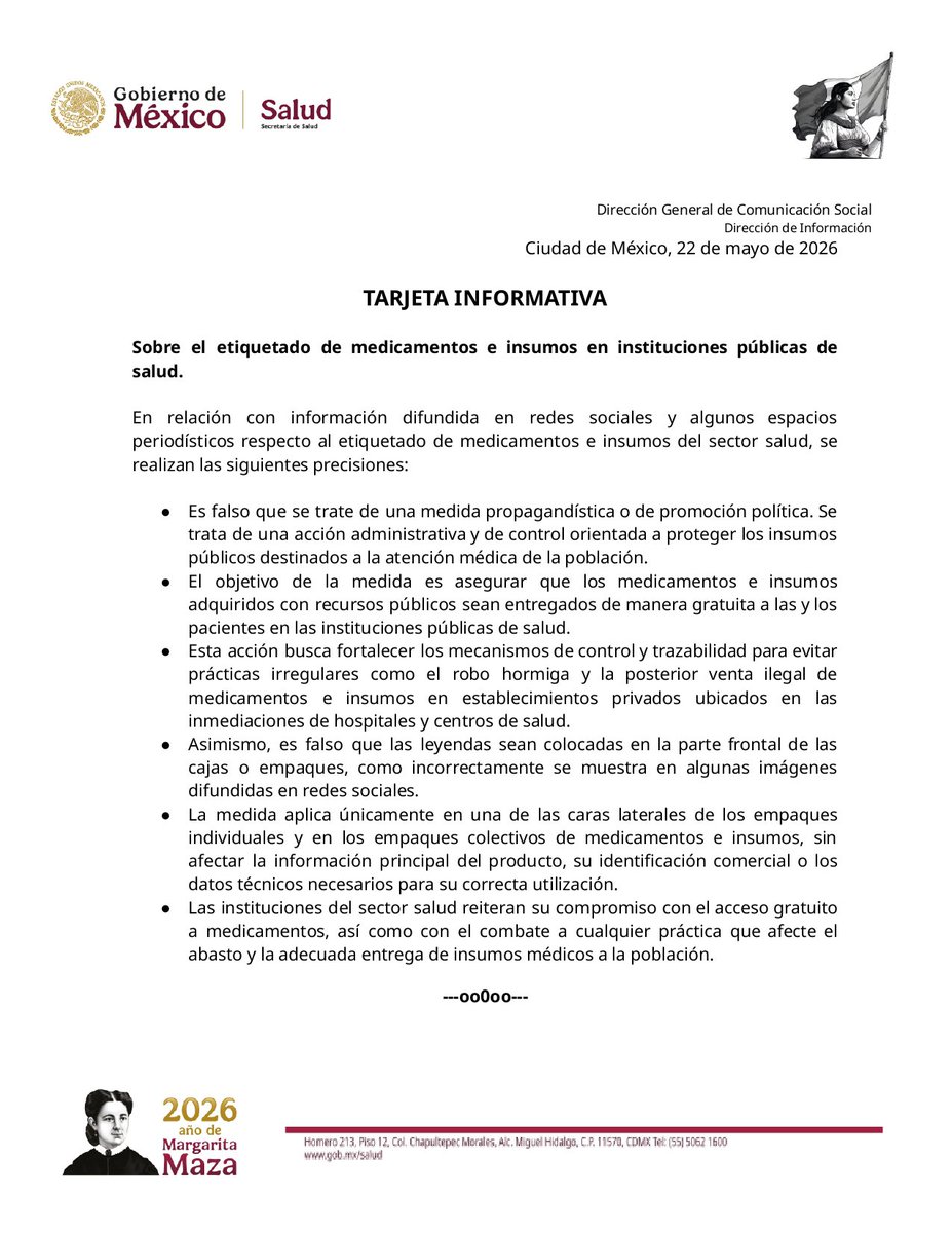 SALUD México tweet media
