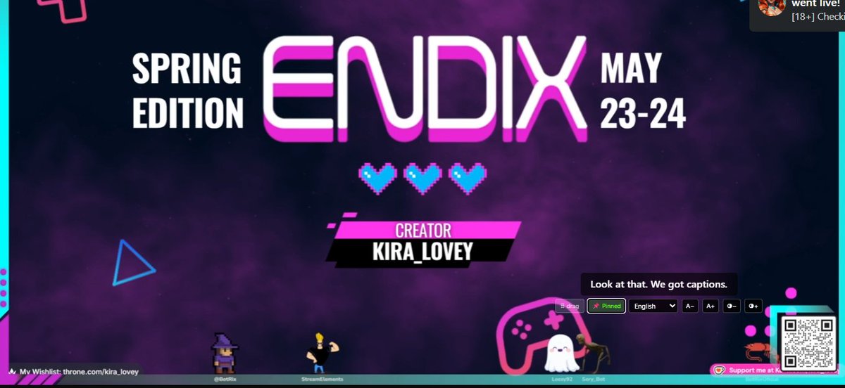 kira_lovey's tweet photo. @SimplyIncluded LOOK HOW COOL!!! Live NOW for @Endix_Expo with live captioning (for @Kick only) https://t.co/UAoSatrlJd
