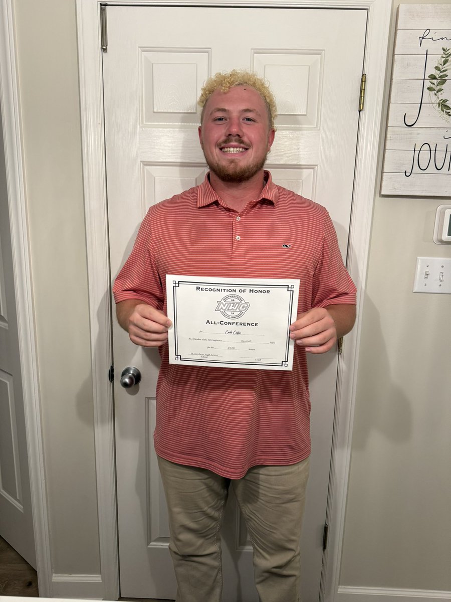 cade_coffin's tweet photo. It’s been a blessed week! Grateful to first off receive my high school diploma! Secondly was awarded all conference for the 25-26 baseball season! Beyond grateful for everyone that has been in my pathway and helped me to achieve this! @SaintBaseball_ @BUncommitted https://t.co/soUZdfiE4U
