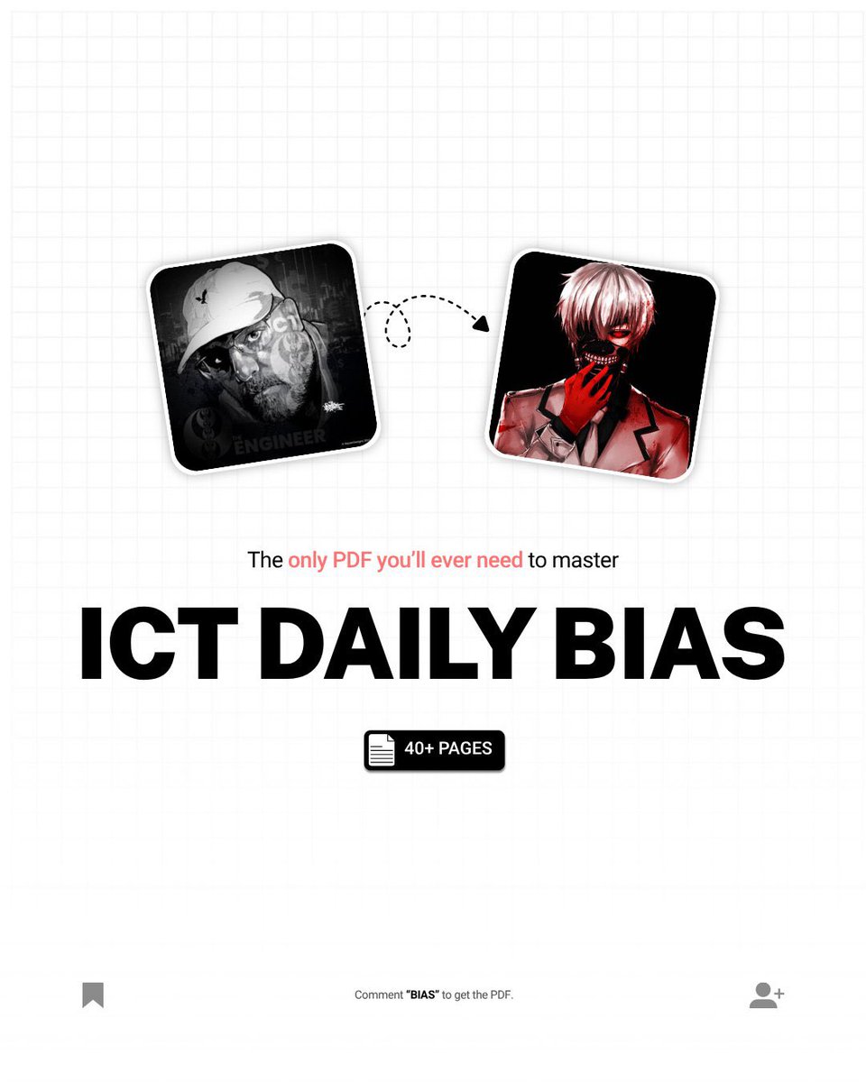 theflipperspace's tweet photo. Everything you need to master Daily Bias

40+ pages

Giving it for free the community 

If you want the Ebook repost the post and comment ‘DAILY BIAS’

I will DM you the PDF https://t.co/PqHOVANB3y