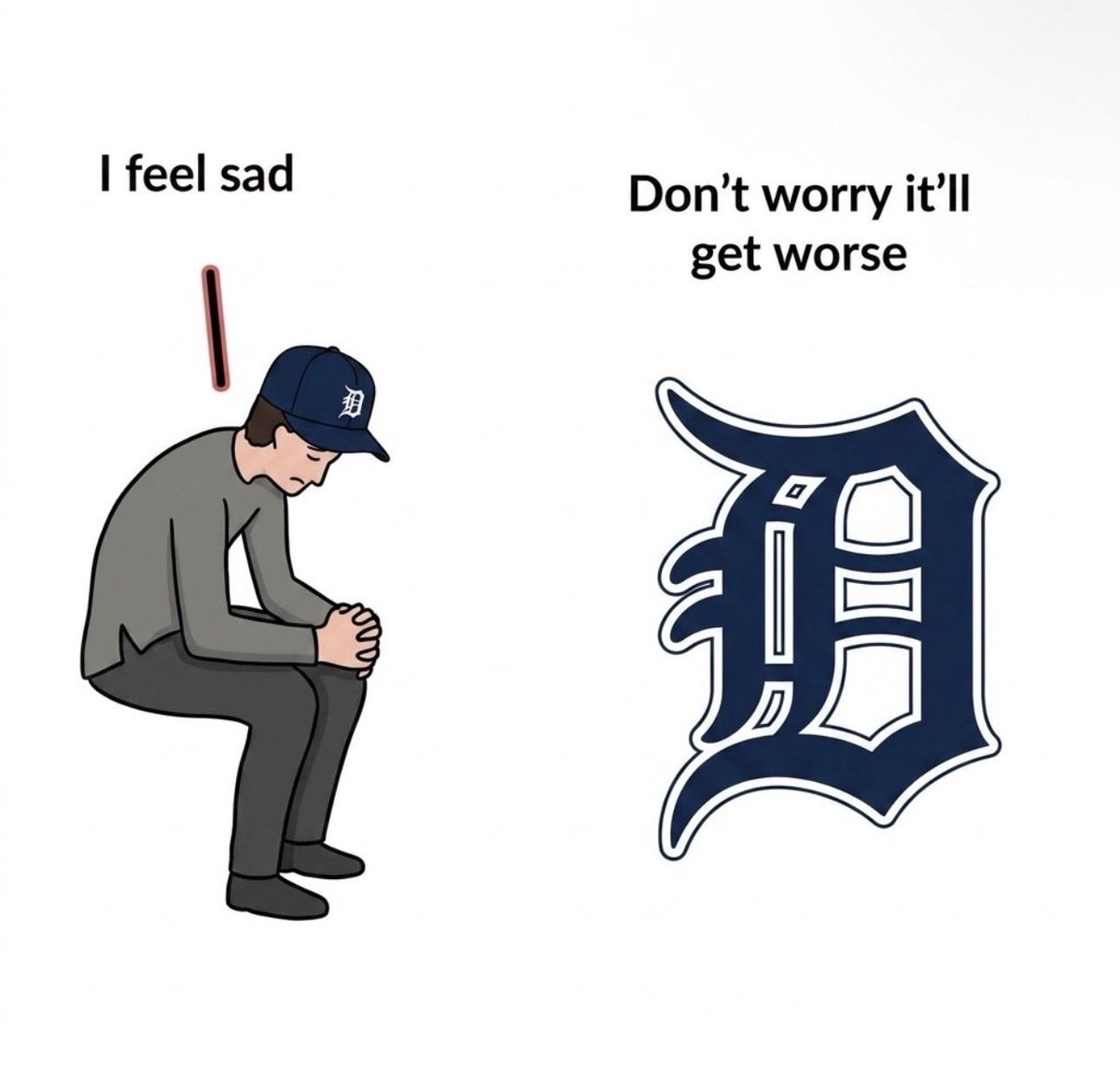 CWGPodcast's tweet photo. The Detroit Tigers are 10.5 games back in the AL Central. And 12 games under 500. Launch this fu*king team into outter space! #DetroitTigers #DetroitBaseball #MLB https://t.co/IK7nCNznUJ