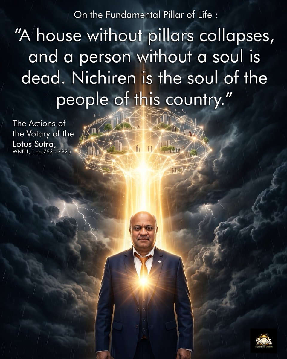 fifthgen's tweet photo. On the Fundamental Pillar of Life
https://t.co/IasGplIVsW
#DailyGosho #NichirenBuddhism #NamMyohoRengeKyo #LotusSutra #NichirenDaishonin #Courage #OvercomingObstacles #BuddhistWisdom #FaithInAction #HumanRevolution #InnerStrength #NeverGiveUp #ActionsOfTheVotary #GoshoStudy https://t.co/7rYGs31Tof