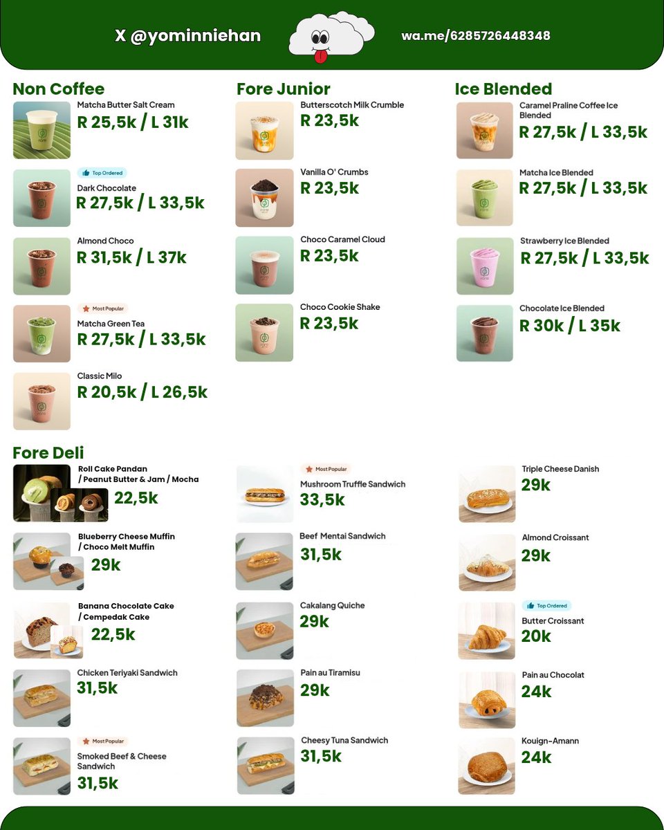 yominniehan's tweet photo. PRICELIST JASDOR FORE 🟢😋

Fastresp: https://t.co/KYK8aVKMgW
Channel: https://t.co/PHwxq1A3wa…

Selalu open! Bakal berkabar di channel semisal lagi slowres^-^

Bisa order satuan. Testi cek pinned

# jasa order fore kopi kopken tomoro voucher murah wfc potongan https://t.co/mKhriQlu62