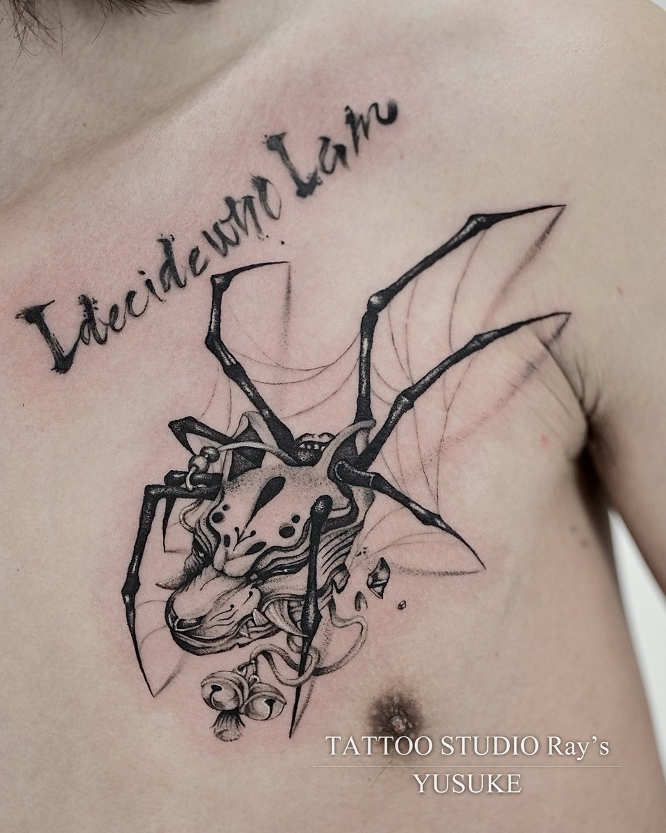 rays_co's tweet photo. l◤ New ◢l

『蜘蛛 &amp; 狐面』

Tattooed by YUSUKE（Kyoto Studio）

▷ オフィシャルページ・ご予約
https://t.co/wkJvz2p3uC https://t.co/kcWevDCEfW