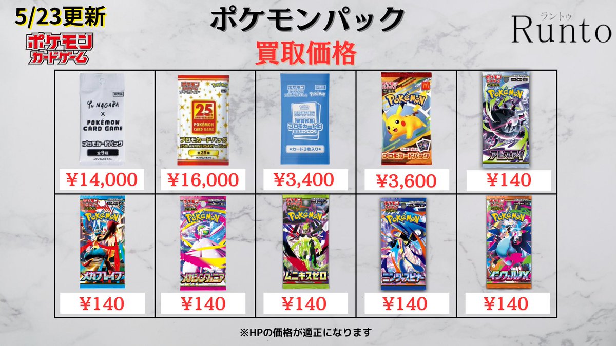 YUNAGABA × ポケモンカードプロモパック 5個セット Yu NAGABA × ポケモンカードゲーム プロモカードパック 10パック