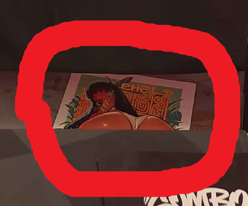 FinnschT's tweet photo. SCANDAL @COMBOBREAKER ARTIST ALLEY. The goddess was defiled. Cosmic injustice or even... vandalism. The beautiful art of @reiq lays in the dust. I will release her from this indignity. #FreeChel https://t.co/QL7eSSXEij