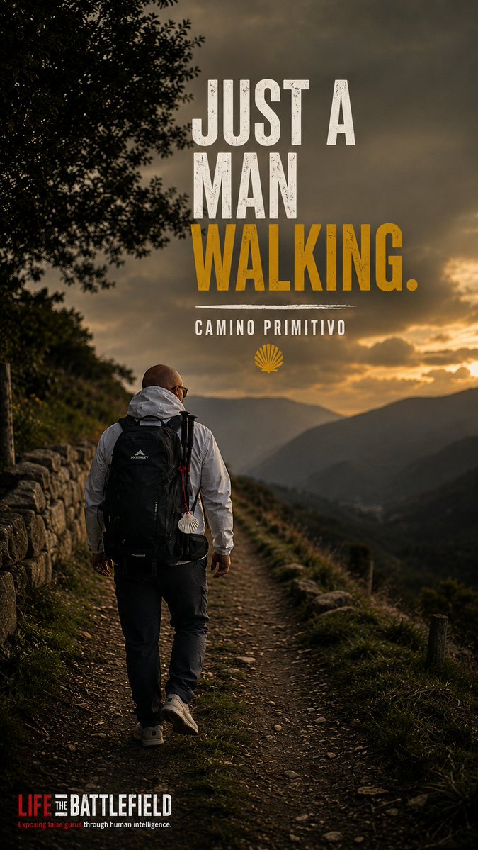MarioBekes's tweet photo. 🔰 Just A Man Walking ‼️

Day 1. Camino Primitivo.

What started as a walk through northern Spain quickly became something far more personal.  No crowds. No noise. No titles. Just a man walking.  And somewhere between the mountains, silence, and uncertainty… the real journey began.

🎥 Watch Episode 1 now on Life The Battlefield Here: https://t.co/UDpJ1eionq