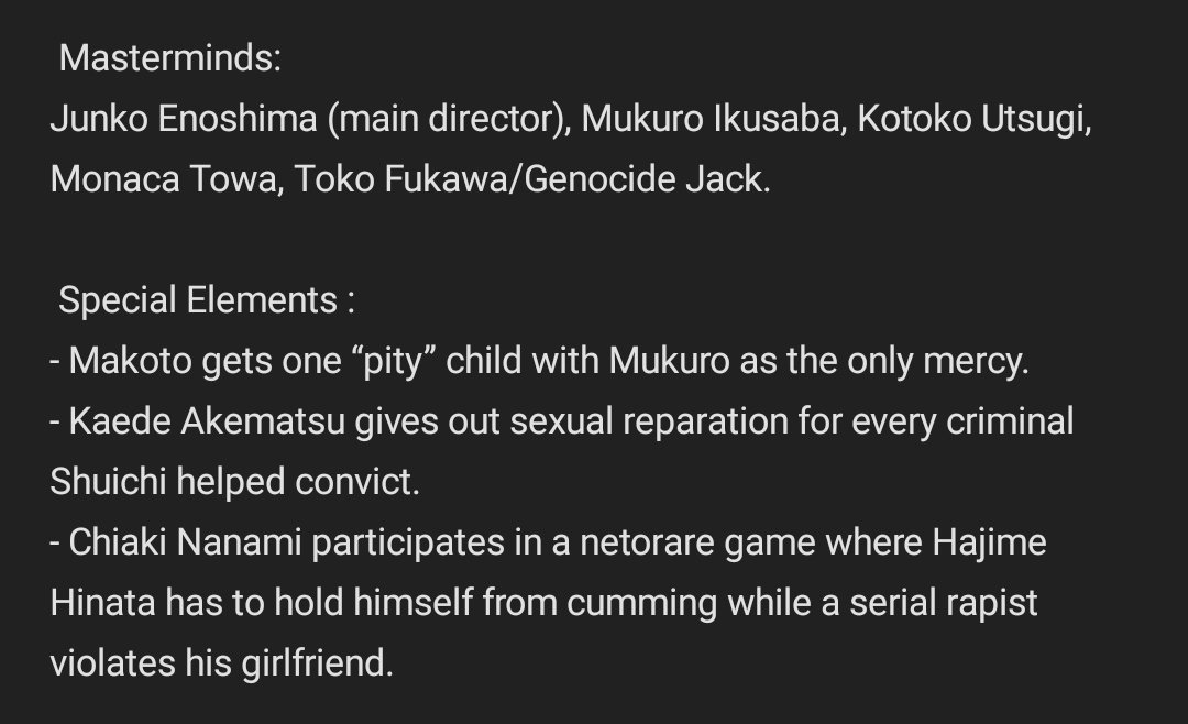 VShulkStudio's tweet photo. I'm sure that the Whoring Cathedral will become many fans favorite location.

Especially if you're fans of the Danganronpa series, and the NTR / Bully Genre.

Junko Enoshima stars as the main orchestrator of this arena, with Dante/Lyra working on the side.
#FreakjakuSoloDev https://t.co/wXJ0cHQGjT