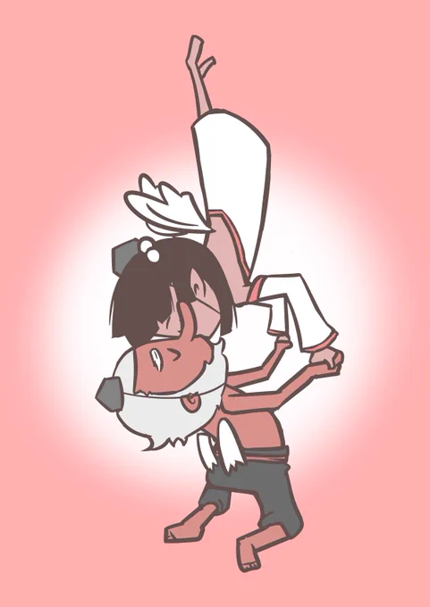 5/23 天狗のカップル #キスの日 #DailyDrawing
