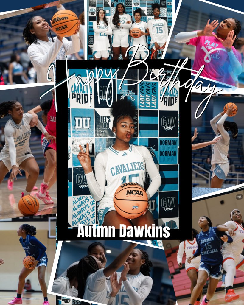 DormanLadyCavs's tweet photo. We can’t let today end without wishing our senior (and now graduate) Autmn Dawkins a very HAPPY BIRTHDAY! We love you and hope today was the best! 🥳🎉🎂💙 https://t.co/QkAdFd42Vx