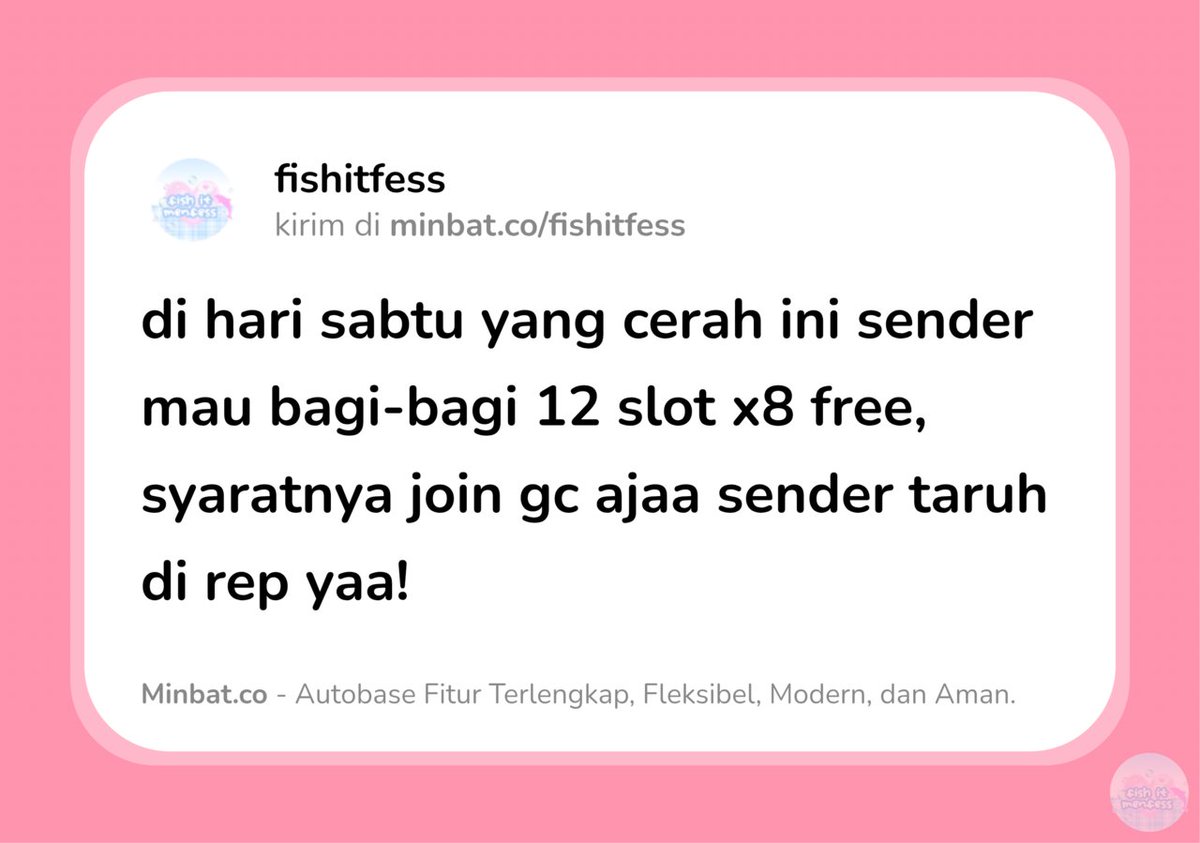 FISH IT FESS ‼️ WTT CANTUMIN UNAME tweet media