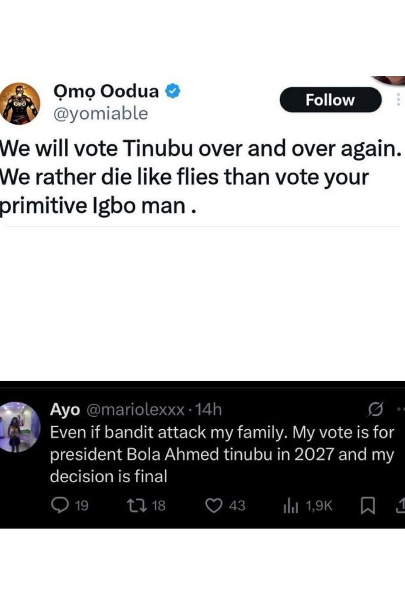 worldbest286's tweet photo. @bin_gbada But this is the mindset of most of our people in the South West https://t.co/0tMgRC47Uu