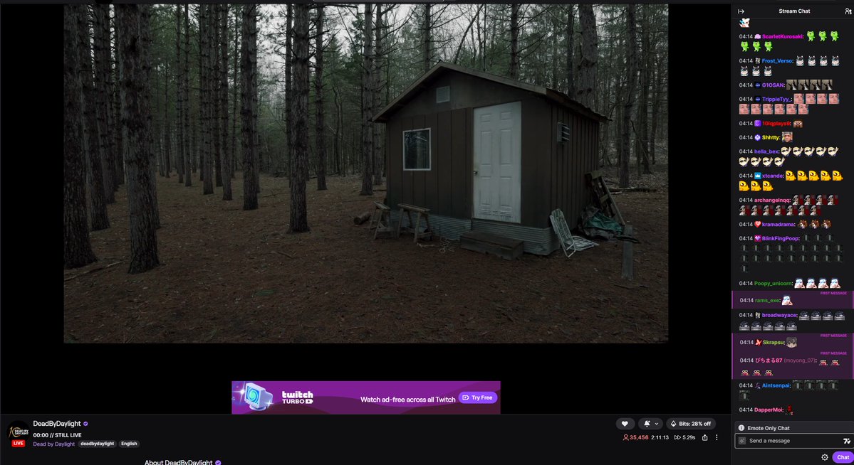 Infladyne's tweet photo. Rare aesthetic, staying up for 24 hours to look at a cabin for 3 hours thinking something will happen any minute 😵‍💫 https://t.co/bstYJgKXc7