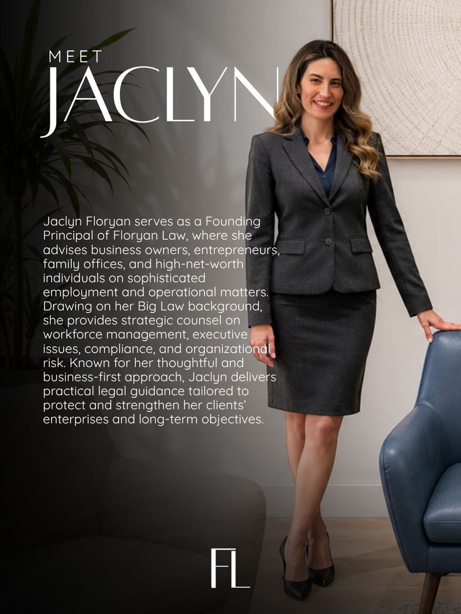 FloryanLaw's tweet photo. Floryan Law was founded on a simple premise: 

Business owners, entrepreneurs, high-net-worth individuals and their families deserve counsel that operates with the same strategic rigor as their businesses. 

Connect with us at https://t.co/vscnVom52I https://t.co/a7AM00xbtF