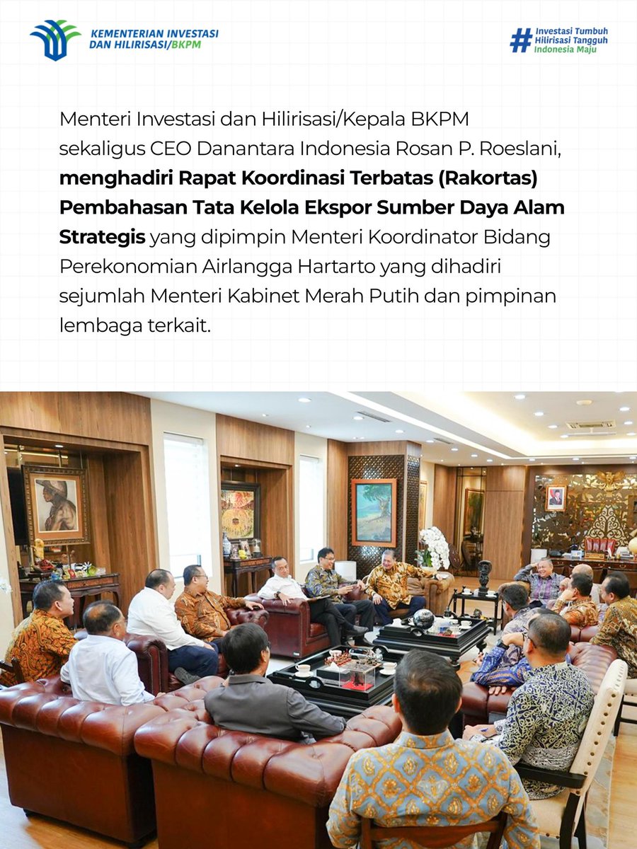 Kementerian Investasi dan Hilirisasi/BKPM tweet media