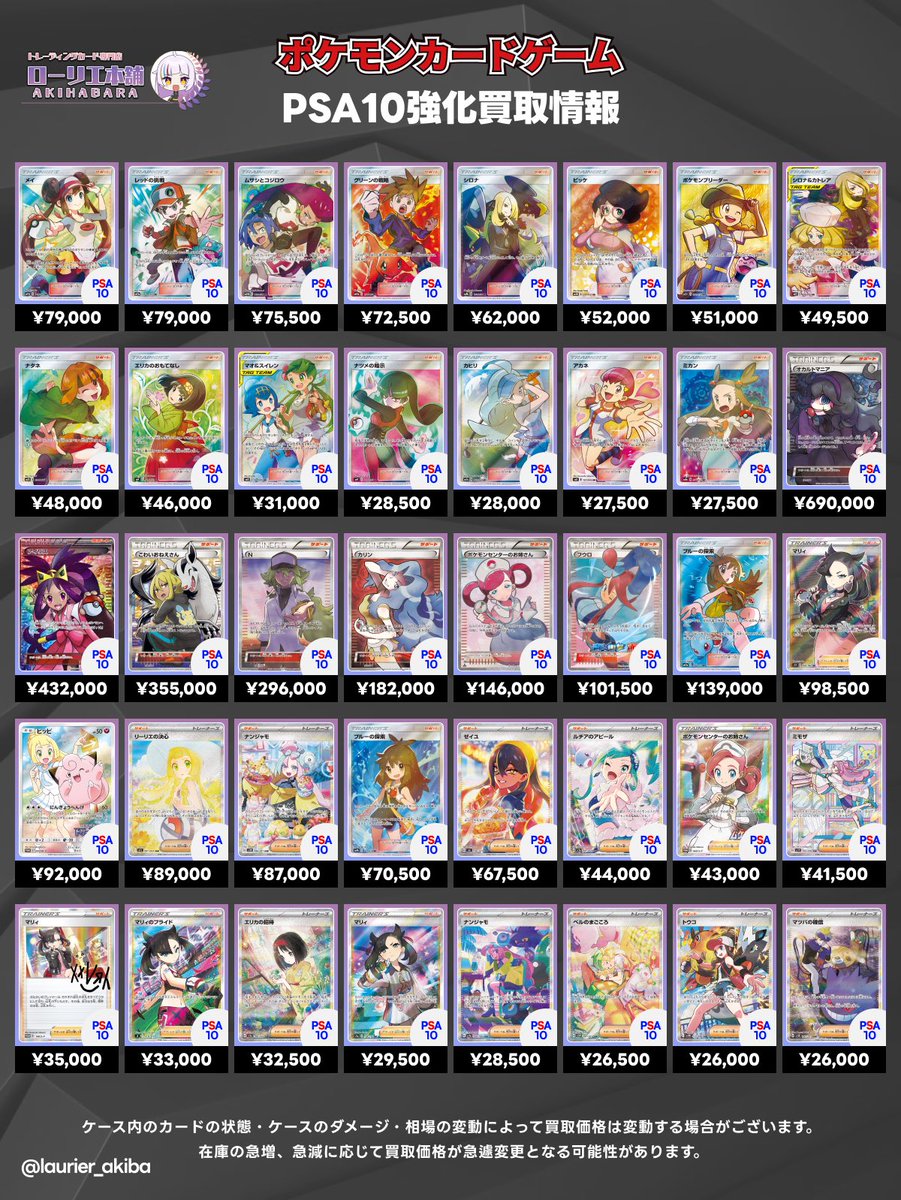 ショケ バラクラバ ALD1 FREAKALARMトレカ シンロン まとめ売り 5/23(土)ポケカ強化買取表①📣 🟣ローリエ本舗 AKIHABARA店🟣 🔻買取表
