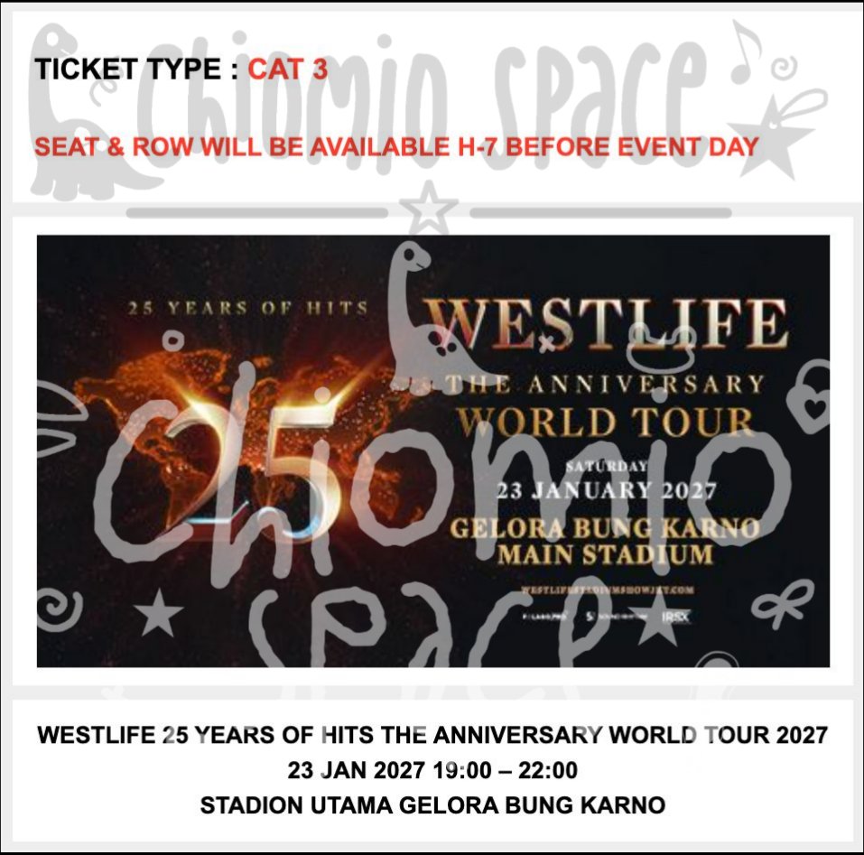chiomio space ★ jaswar jastip ticketing service tweet media