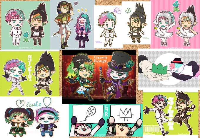 デフォルメは等身とバランスと使用条件で描き方が変わるので絵柄が特に安定しないよねという例です 