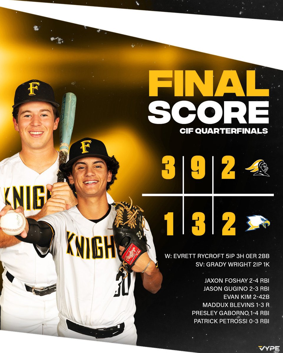 Foothill Knights Baseball tweet media