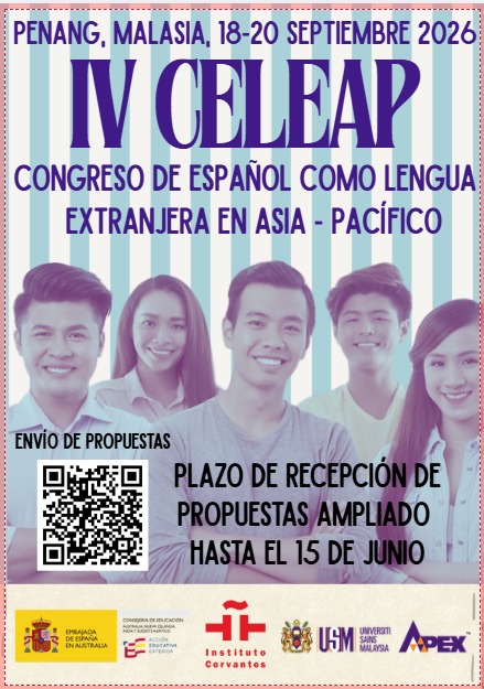 IC_Manila's tweet photo. ¡Atención, profes de #ELE! 
El IV CELEAP (Congreso de Español como Lengua Extranjera en Asia-Pacífico) se celebrará en Penang (#Malasia) del 18 al 20 de septiembre de 2026.
Todavía estás a tiempo de presentar tu propuesta.
Con @AccEducativaExt https://t.co/1q5bIjNhWh