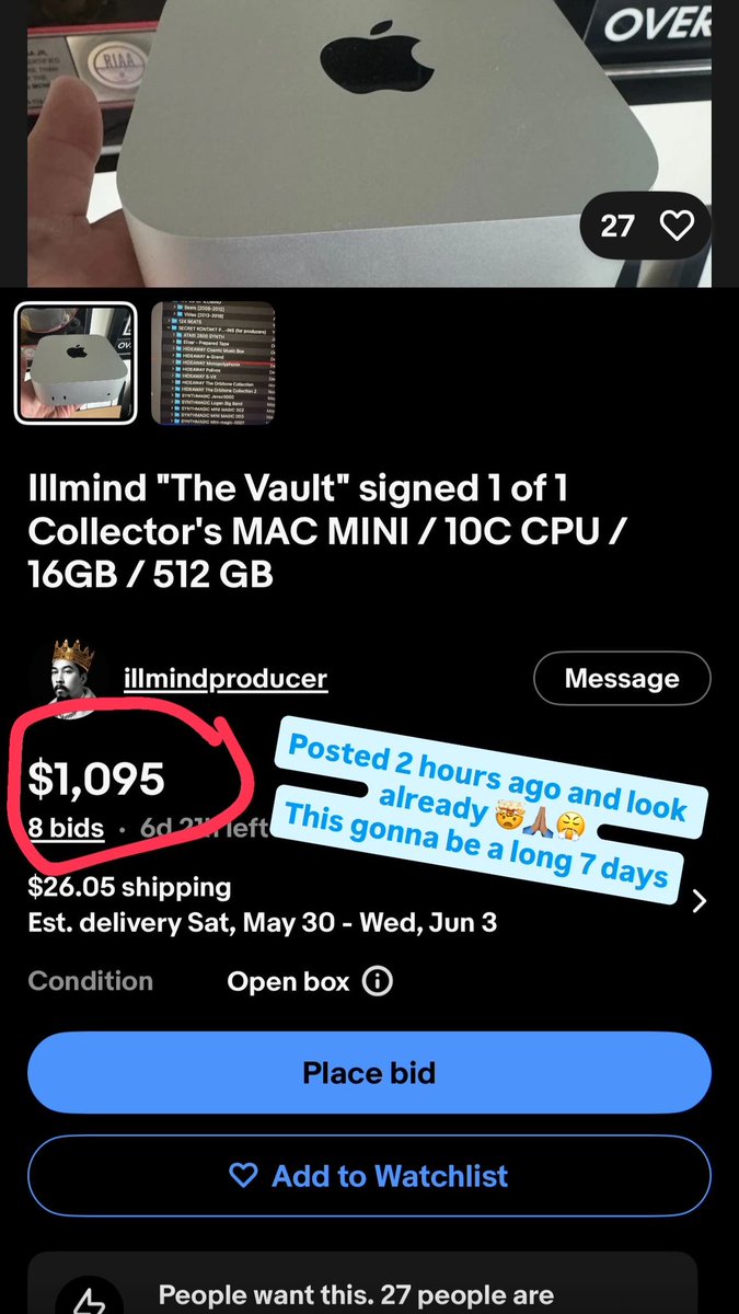 illmindPRODUCER's tweet photo. Already $1090 in a few hours crazy! https://t.co/vufG9CR1Rj