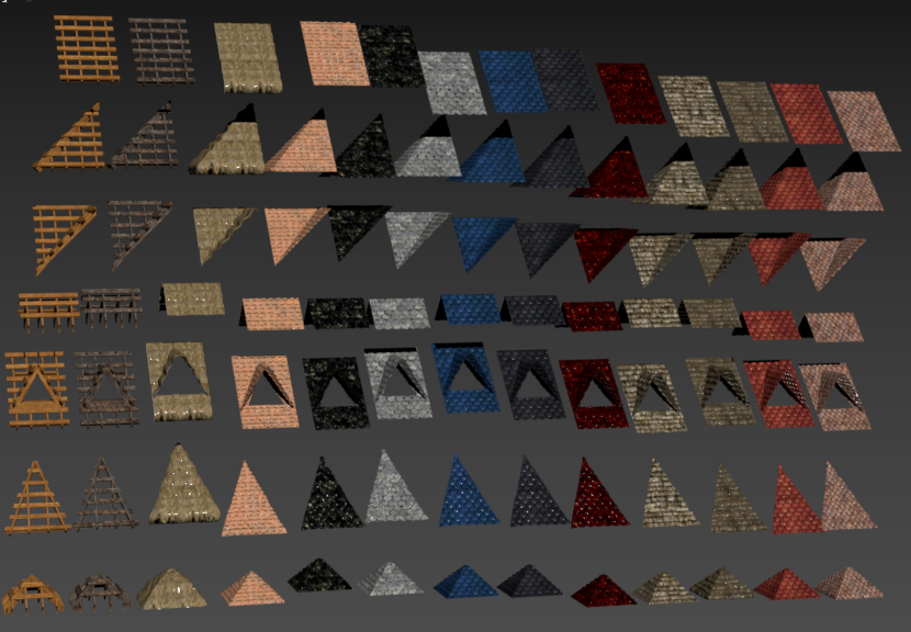 FortisRex's tweet photo. 500+ unique building meshes, all hand made in 3ds Max, and implemented in UE5, a complete modular system! Everything from castles to the simplest peasant hut are made from the same pieces. https://t.co/UbnJGhOZwu
