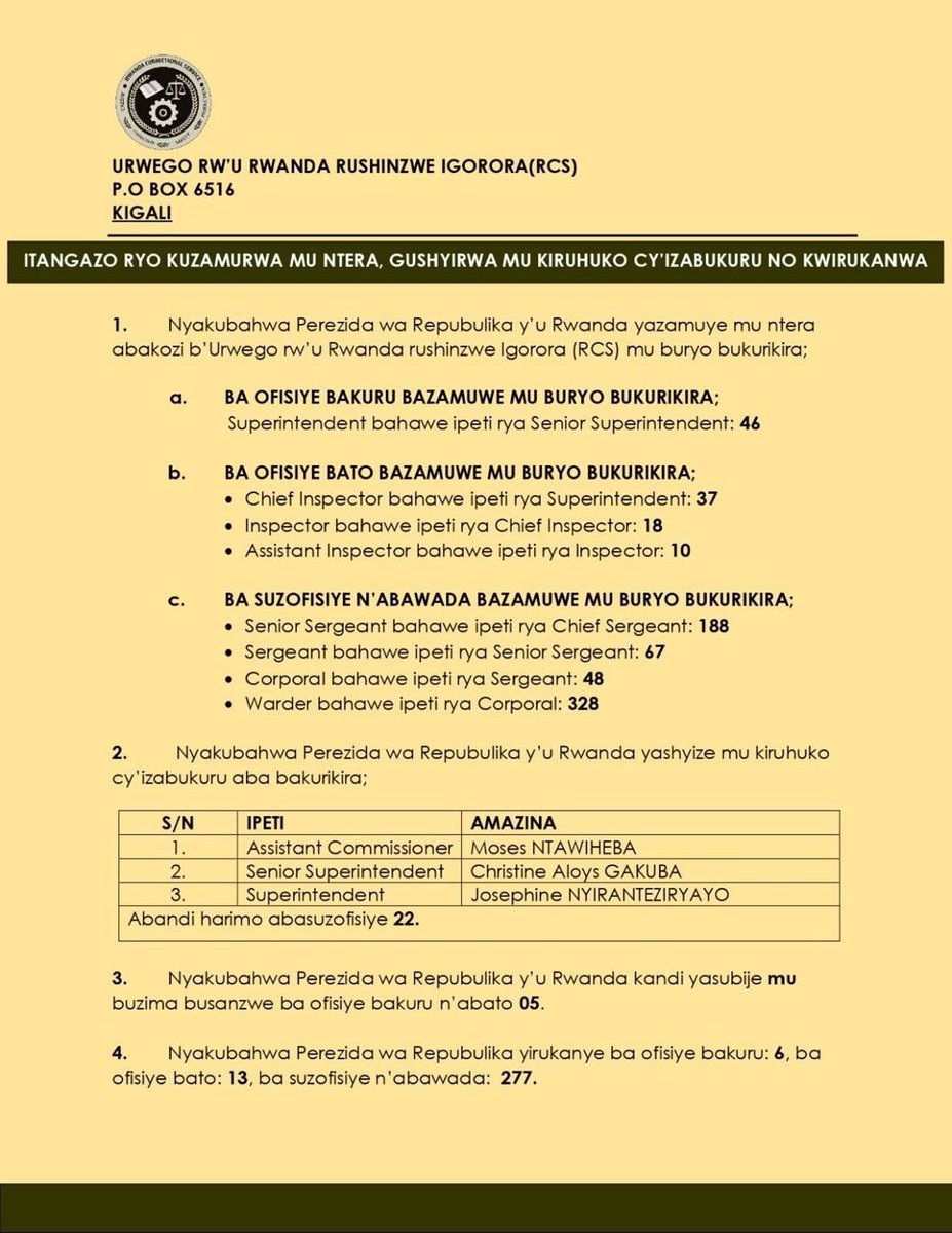 Rwanda Broadcasting Agency (RBA) tweet media