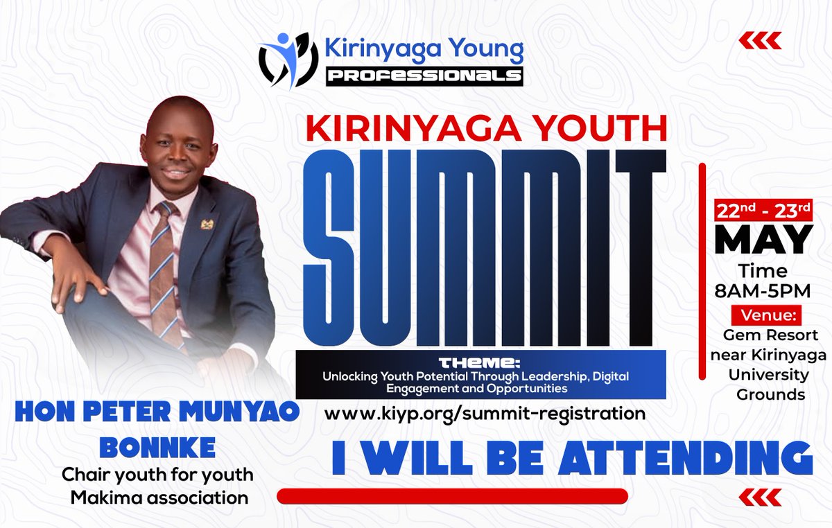 collogeniuus's tweet photo. Kirinyaga Youth Summit is inspiring a movement where youth believe in the power of vision, discipline, and collaboration. #kirinyagayouthsummit2026 #KYS2026 https://t.co/HX3Yyb75AQ