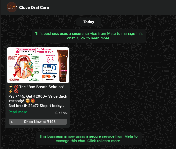 srijanshetty's tweet photo. Pretty sure @instamart_it is selling customer data?

Ordered Sensodyne toothpaste in the morning and got ads from Clove within the next hour with zero interaction with Clove ever?

And it's not just data, but mobile numbers as well because I've never interacted with Clove every.

Care to explain Swiggy?