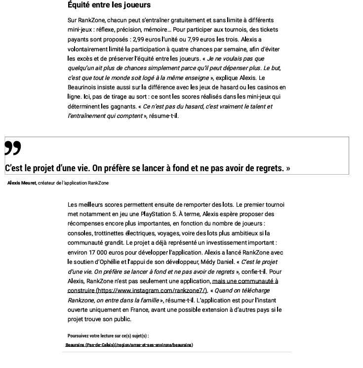 MedyDaniel's tweet photo. RankZone qui a eu son article dans le journal La Voix du Nord  !
Merci à vous pour la force !
@lavoixdunord https://t.co/pi7eTlCSjT
