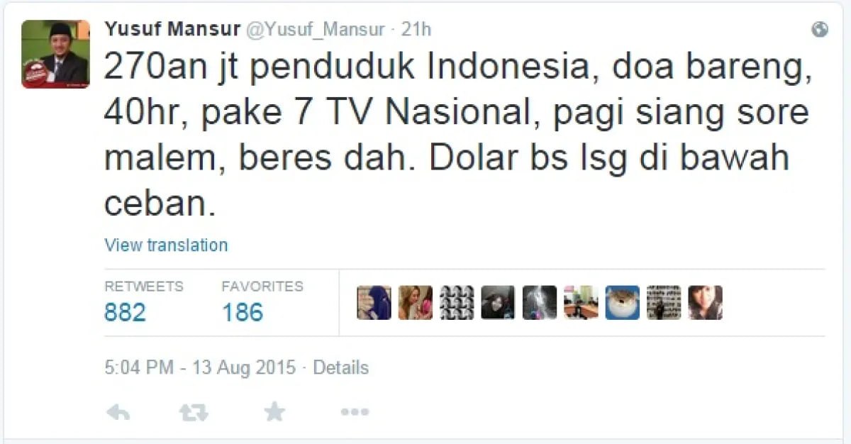 _akaix's tweet photo. Apakah udah saatnya Yusuf Masur turun gunung? https://t.co/AKwXfd9y3c
