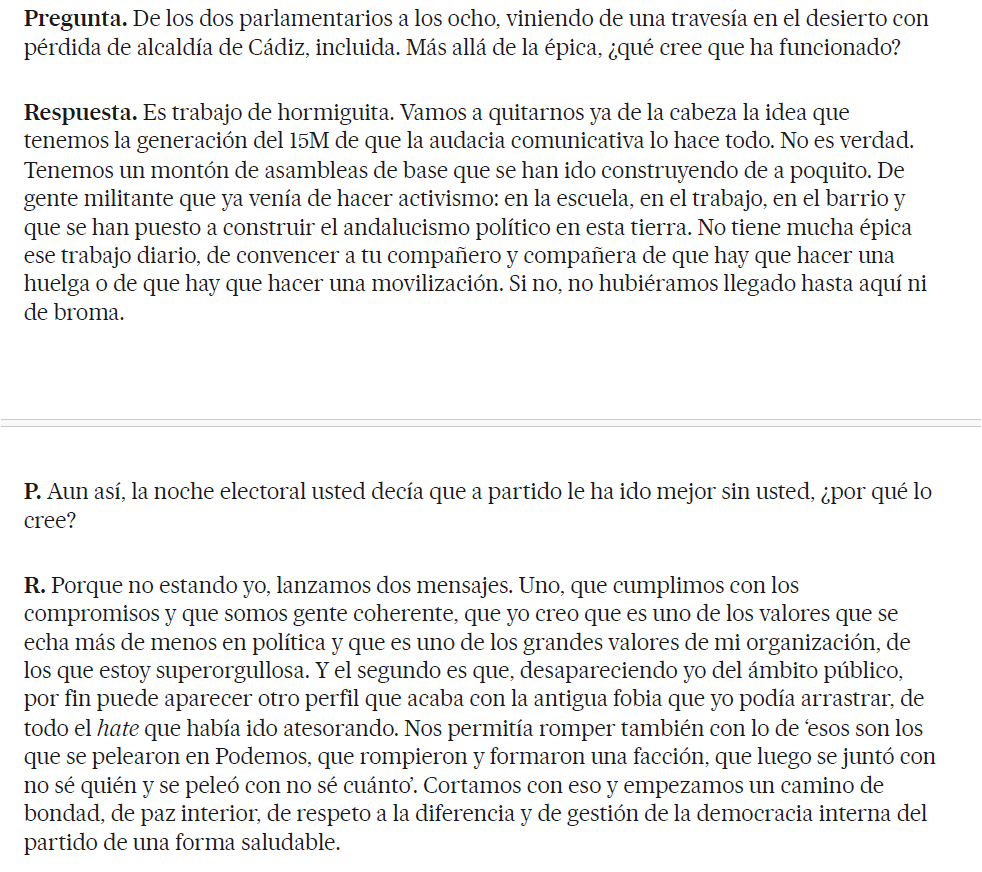 jimolinaarroyo's tweet photo. La Tere. 
Pura coherencia.
#AdelanteAndalucia
@AdelanteAND https://t.co/FClHwRanS2