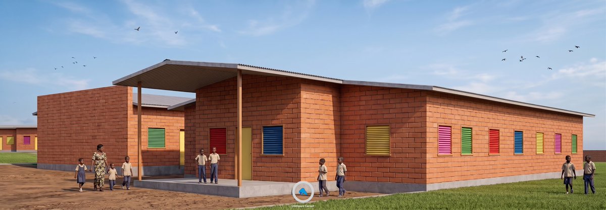 vangeorgh's tweet photo. More pictures from the project.

We can infact build low-cost buildings using local materials and still have a contemporary, contextual aesthetic.

It doesn’t have to be either/or. https://t.co/1z6ctjuHSZ