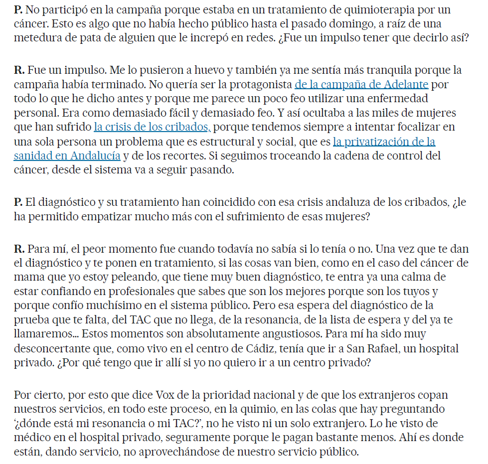 jimolinaarroyo's tweet photo. La Tere. 
Pura coherencia.
#AdelanteAndalucia
@AdelanteAND https://t.co/FClHwRanS2