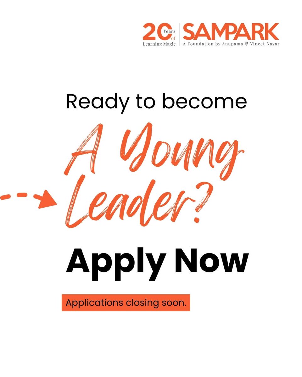 Samparkorg's tweet photo. Apply now: https://t.co/M9U3JY1cKr https://t.co/RtXufHtpgv