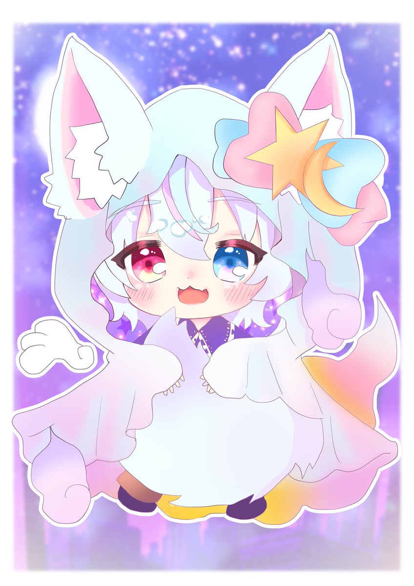 優霊たんへのお礼にイラスト描かせてもらったにょろ🐱🍯✨ 幽霊・お