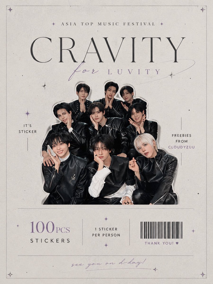 Cloudyzuu's tweet photo. #ASIATOPMUSICFESTIVAL

cant forget freebies for my fellow luvitys too🤍

🗓️ 31st May, Sunday

✨ Cravity 5x5cm Stickers ✨

⚠️ FCFS (limited quantity)
No trades &amp; no double claims!

See you on D-Day 😽

HELP RT PLEASE 🧎🏻‍♀️

#CravityinMalaysia #CravityinKL https://t.co/E7px13xIiS