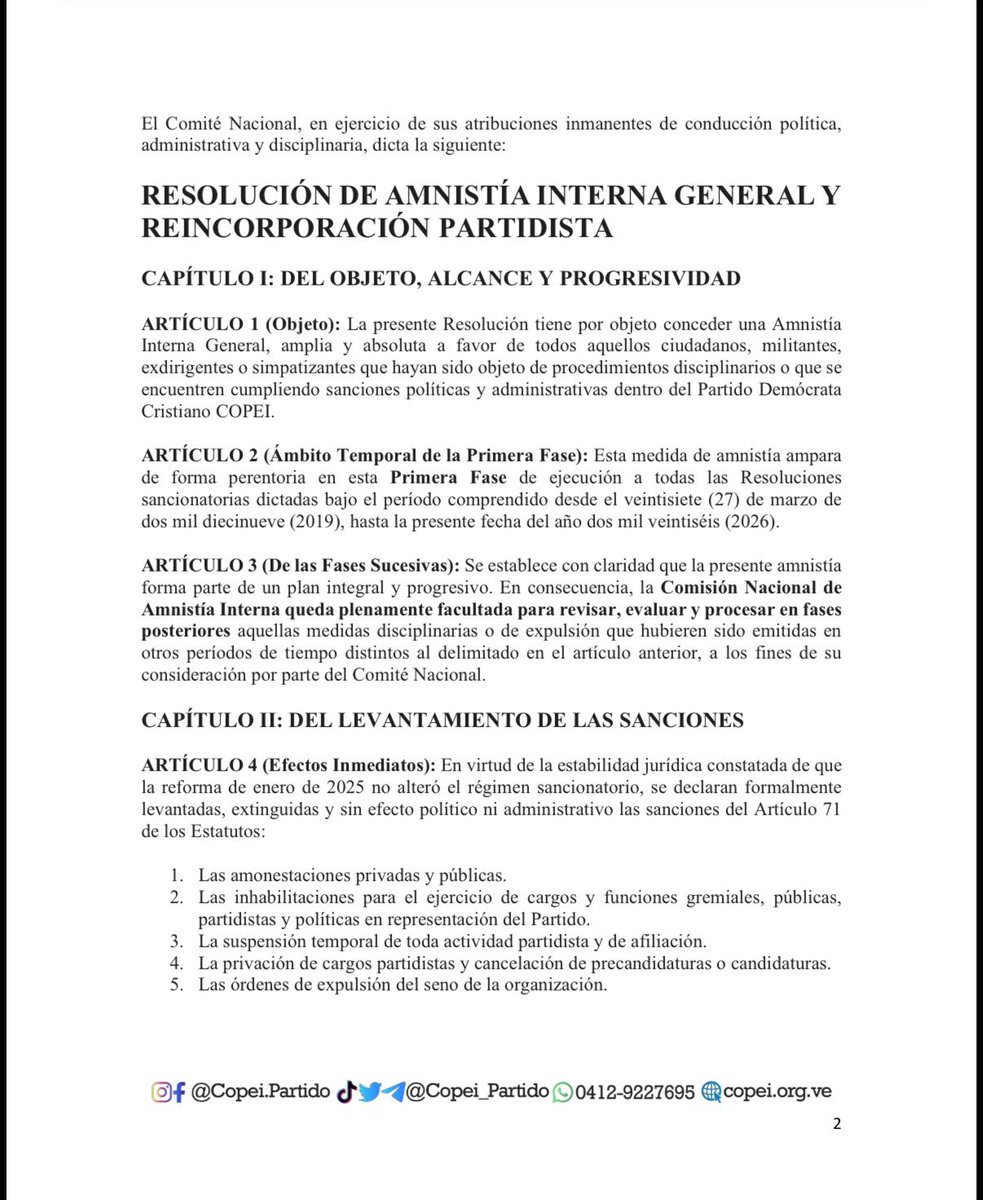 Partido COPEI tweet media