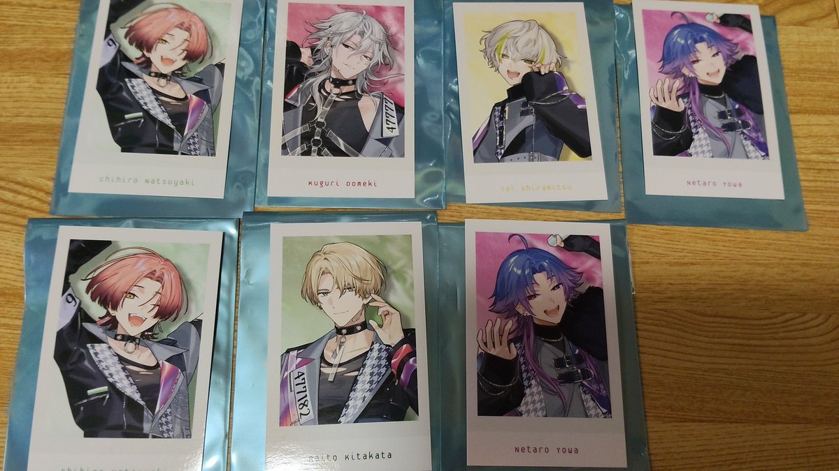 nameko0603's tweet photo. 【交換】18TRIP エイトリ おもライ特典 チェキ風カード

【譲】千弥2、潜、來人、糖衣、子タろ2
【求】同種:凪＞(友人分)添、礼光、宗氏、太緒、琉衣

郵送での交換となります。検索からもお気軽にお声掛けください。 https://t.co/9ywA4cN5Sw