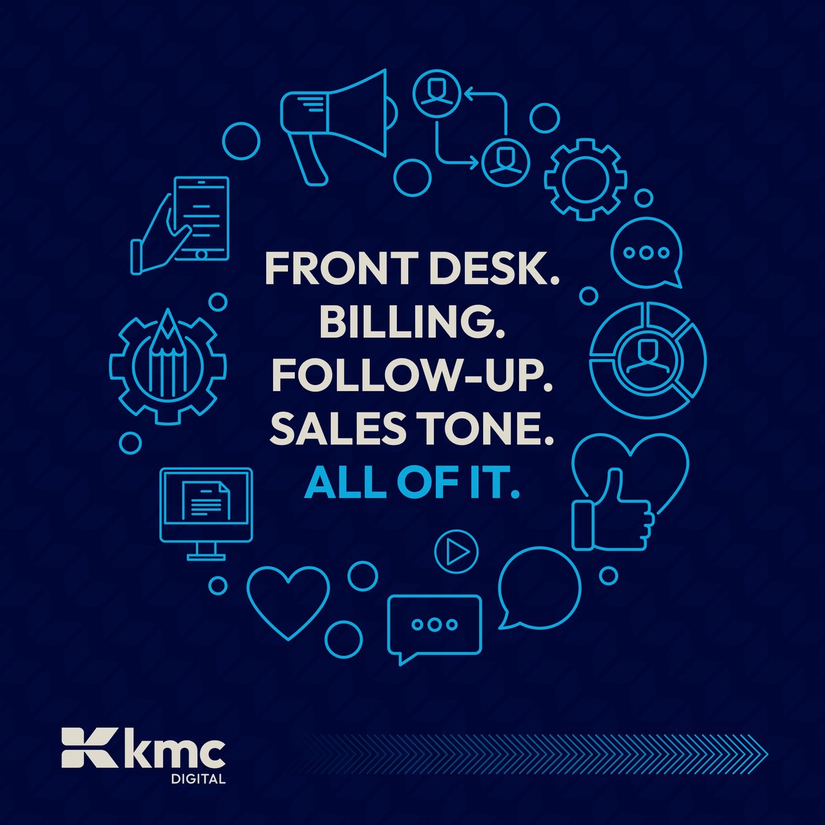 kmcdigibrands's tweet photo. Marketing isn't a department.

It's every person who touches your customer — and when only one team owns it, the rest quietly undo the work.

The fix is alignment, not another campaign.

→ https://t.co/QWwO7qcTpl https://t.co/C8cBD4uFTt