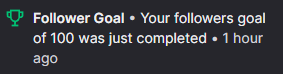 SenTennysonn's tweet photo. THANK YOU GUYS SO MUCH FOR 100 FOLLOWERS ON TWITCH! I really appreciate it more than anything! I SHALL DROP MORE MUSIC SOON I PROMISE! 

Also we reached our sub goal and our bit goal today! I've never achieved these before so it really means that world to me.
#Vtuber #VtuberEN https://t.co/HaTtsyrATB
