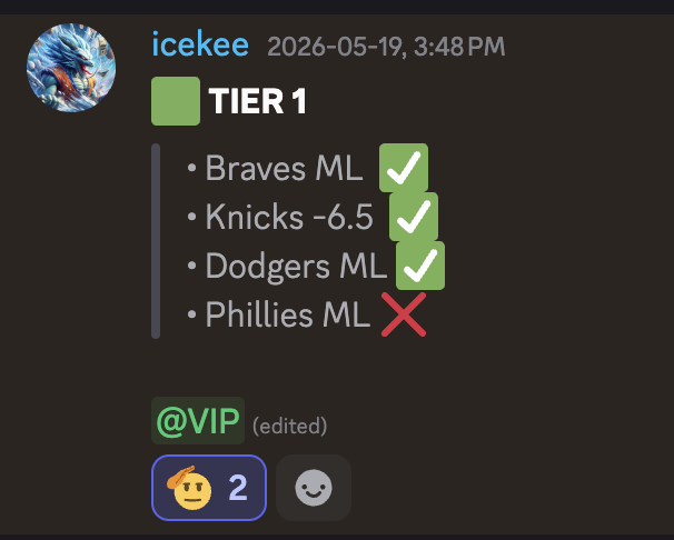 IceCapBets's tweet photo. So we been on a heater with back to back wins .... yall should join - free picks are dropping until bank rolls bump up for the gang! LFG 

TODAY 💣🤑💰
• Thunder -6 ✅
• Braves -1 Run Line ✅
• Blue Jays vs Yankees u9 ✅

JOIN FOR FREE: https://t.co/85kEJoQPx8 https://t.co/mSoieMEkWM