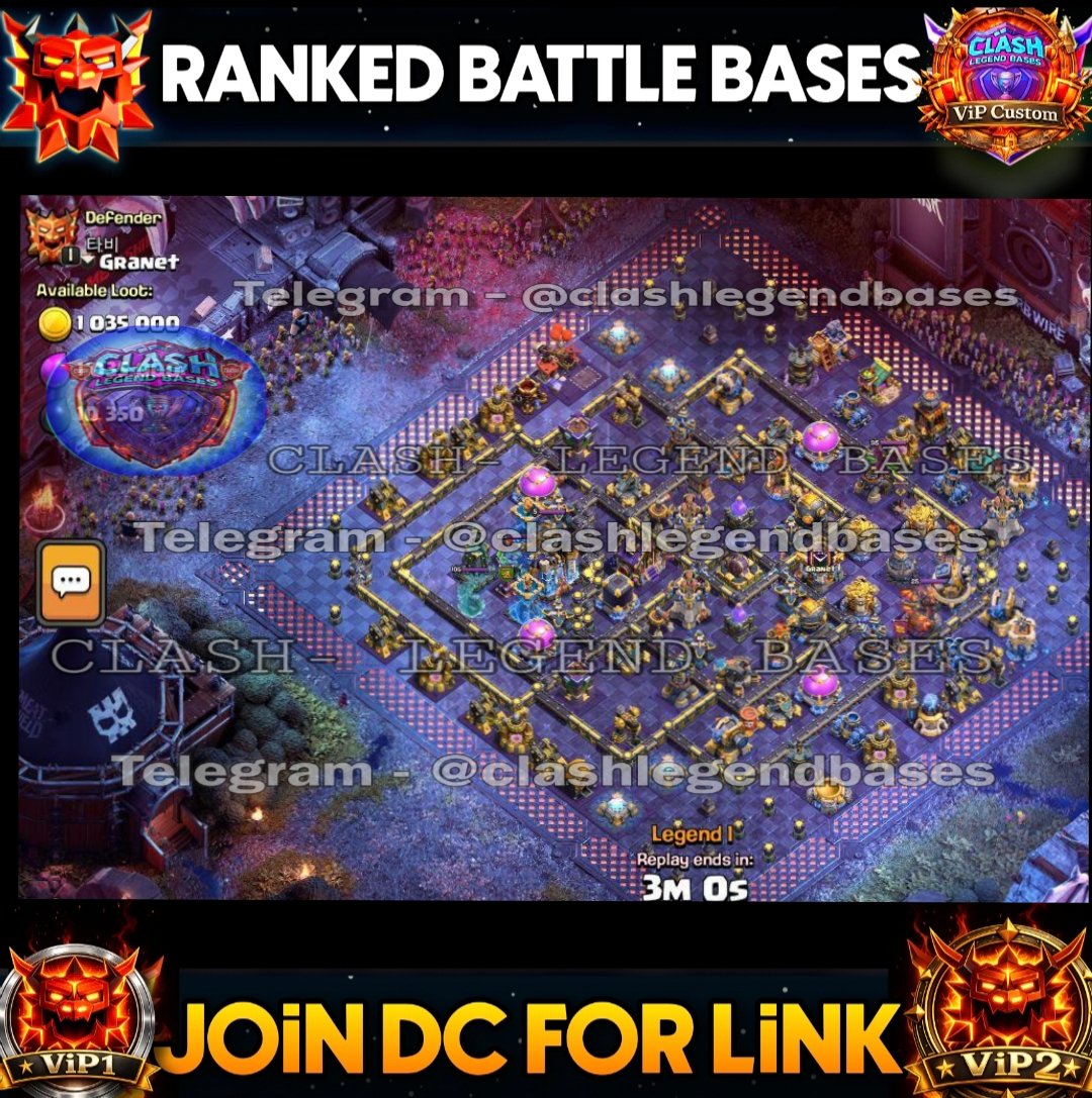 Clash- Legend Bases tweet media