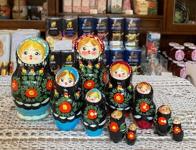 ロシア雑貨　マトリョーシカ　ブルーアイズ