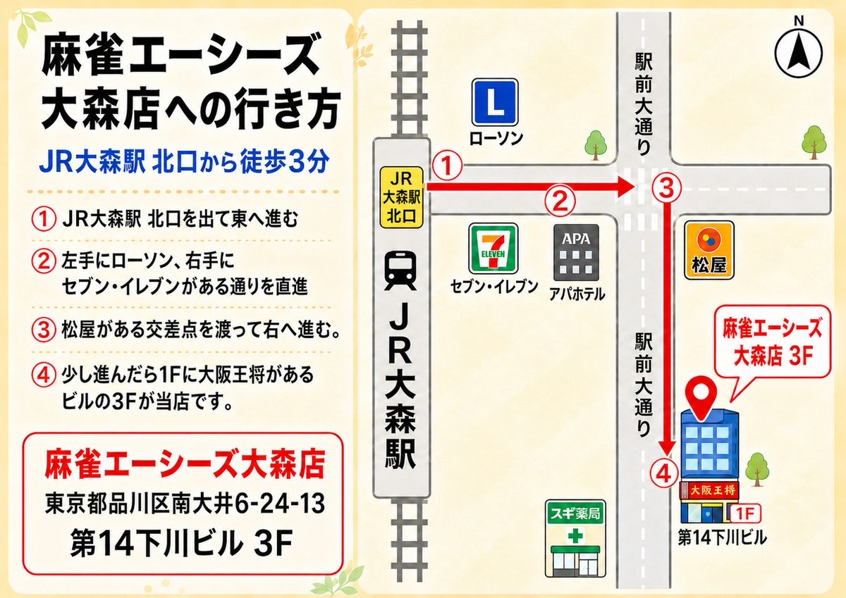 麻雀エーシーズ大森店 tweet media