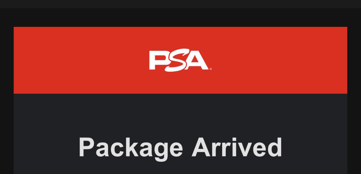 goma_milestone's tweet photo. PSA米国へ提出
FedExで今日の深夜に到着したカード、FedExからの配達完了メールよりも先に、PSAからの荷物受取りメールが来ました。

当日中とは思っていたものの、まさかFedExより先にメールが���るとは…。
このスピー��感と安心感。日本支社にも頑張っていただきたい🥺 https://t.co/lyMZQdGmE1