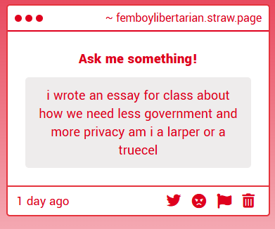 femboy libertarian 🇺🇸🦔 tweet media
