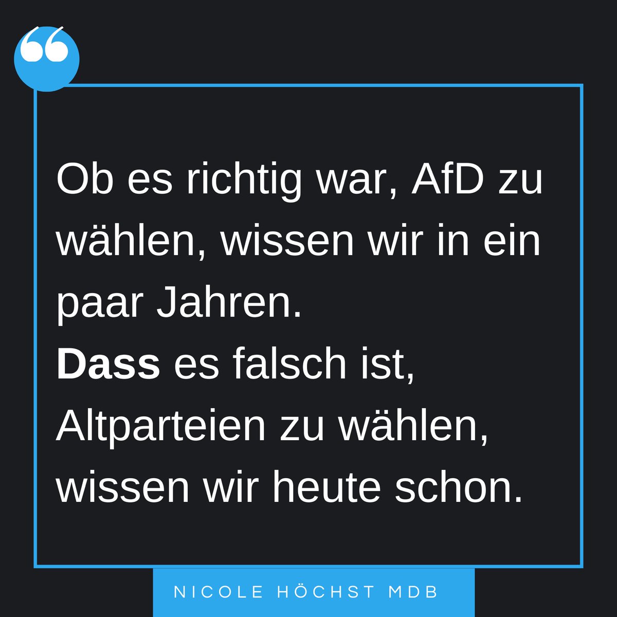 Nicole Höchst, MdB tweet media